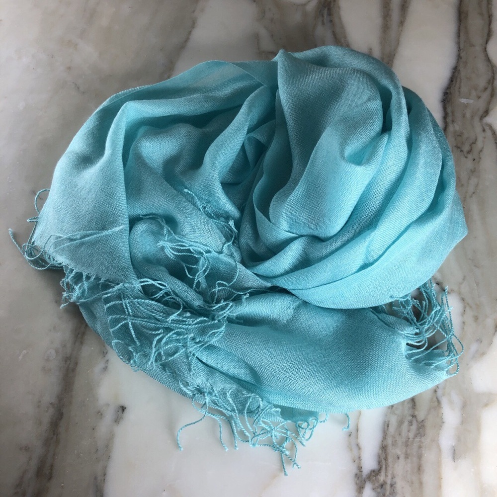 Beautiful Tiffany Blue Turquoise Scarf
